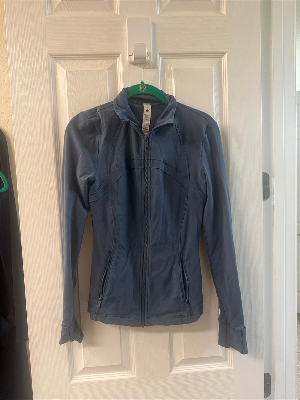 lululemon athletica Women's Slate-Blue Full-Zip Athletic Jacket